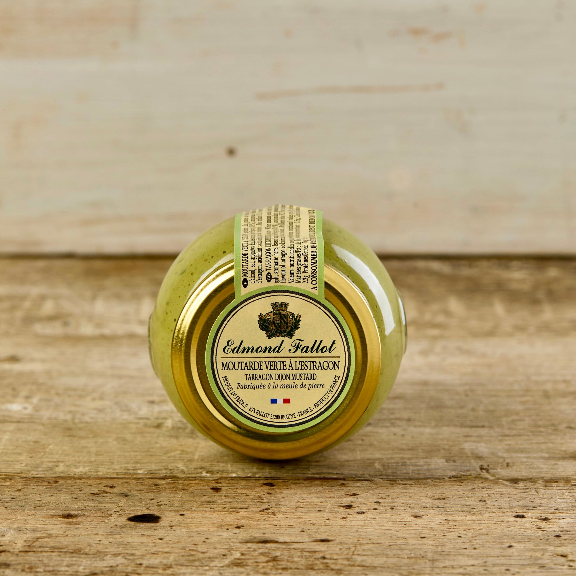 lid of tarragon mustard by edmond fallot