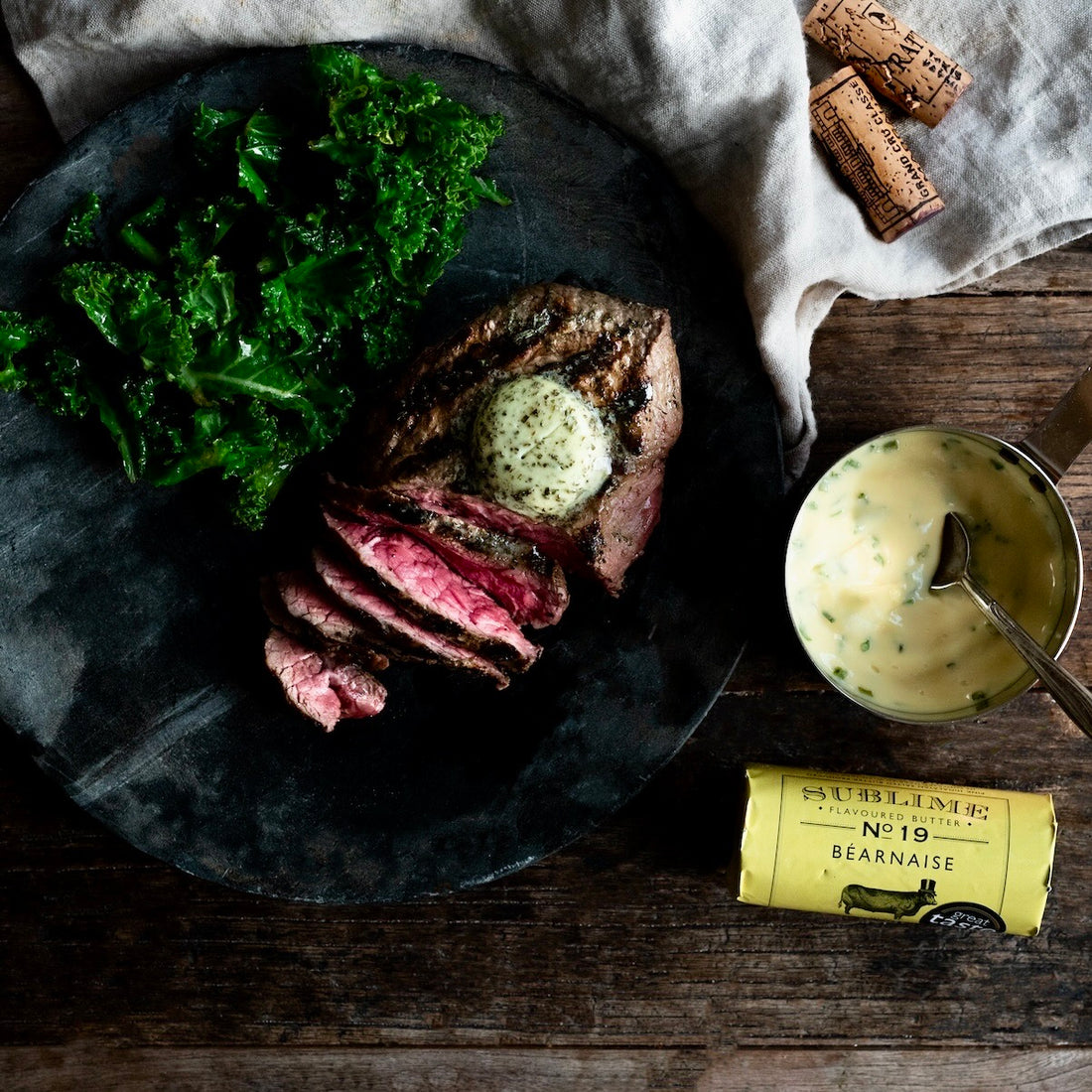 grilled wagyu beef with bearnaise butter