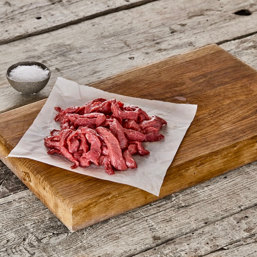 British Beef Stir Fry Strips 28 Day Dry-Aged |  ±250g