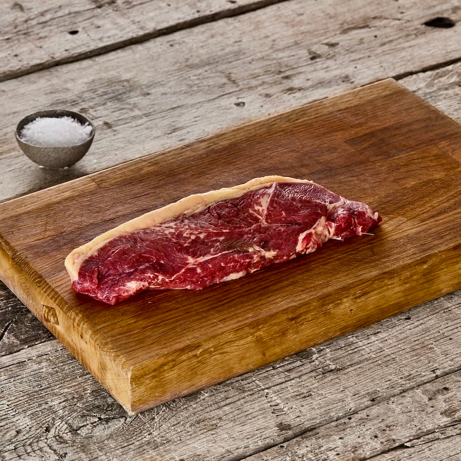 British Beef Striploin Steak 28 Day Dry-Aged |  ±250g